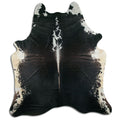 Peau de vache marron et blanche XXXL