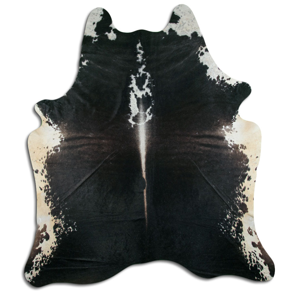 Peau de vache marron et blanche XXXL