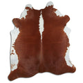Peau de vache marron et blanche XXL