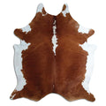 Peau de vache marron et blanche XXL
