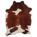 Peau de vache marron et blanche XXL