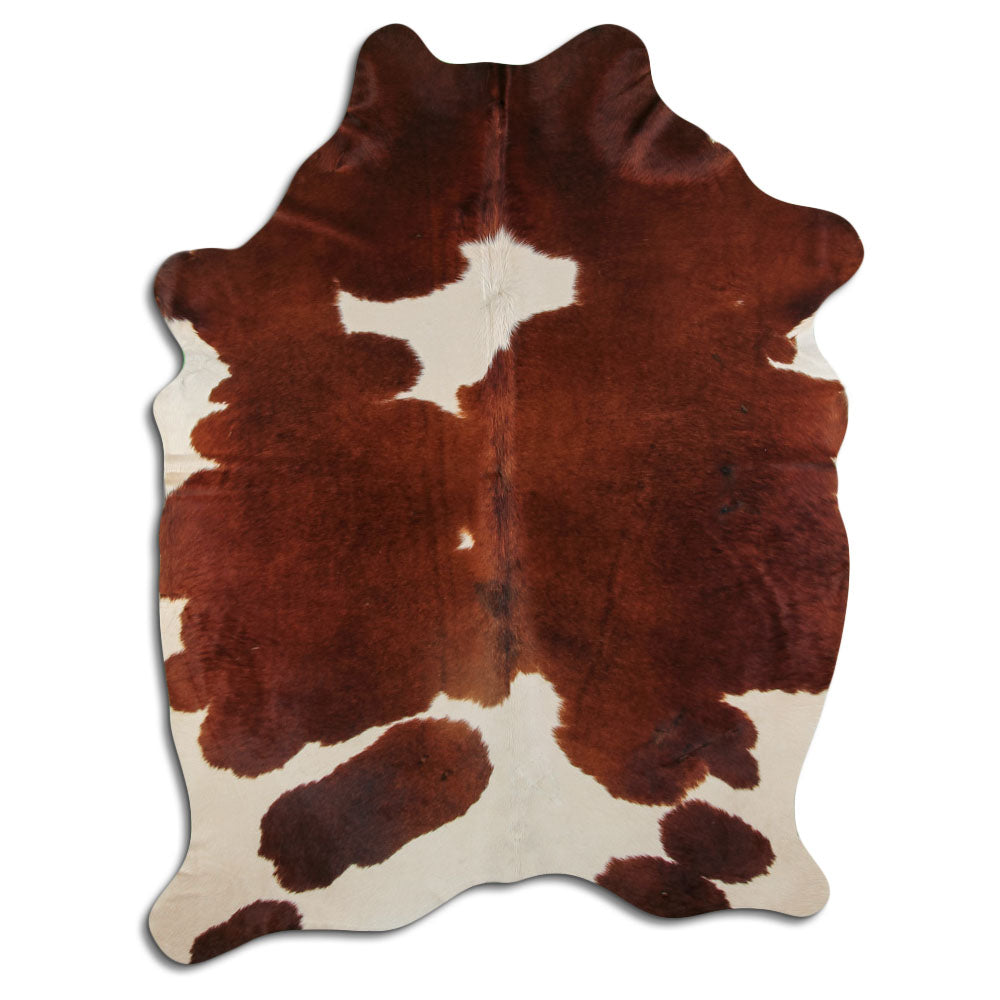 Peau de vache marron et blanche XXL