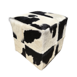 Pouf en peau de vache | plusieurs coloris disponibles