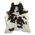 Peau de vache marron et blanche XL