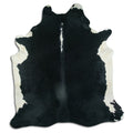 Peau de vache marron et blanche XL