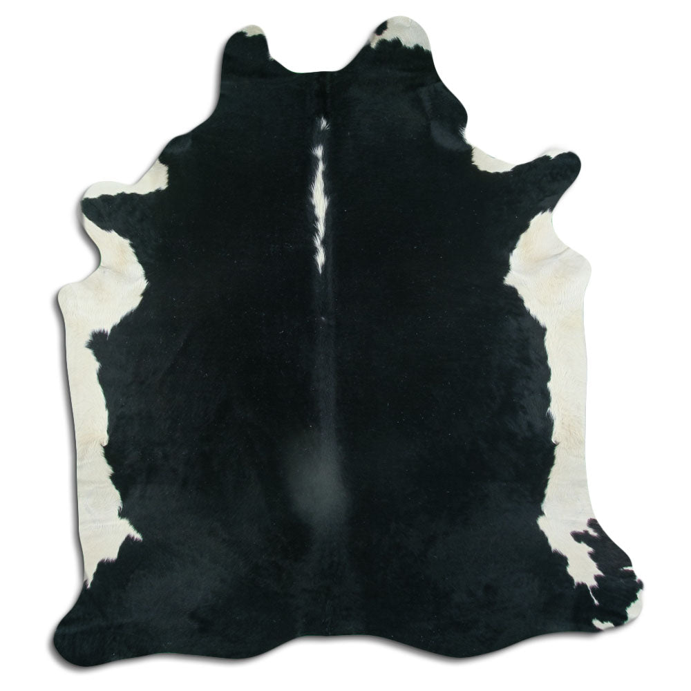 Peau de vache marron et blanche XL