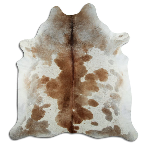 Peau de vache marron et blanche XXL