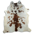 Peau de vache marron et blanche XXL