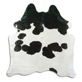 Peau de vache noire et blanche M