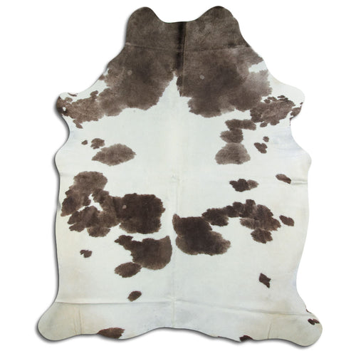 Peau de vache marron et blanche XXL