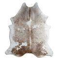 Peau de vache marron et blanche XXL