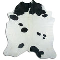 Peau de vache noire et blanche XXXL