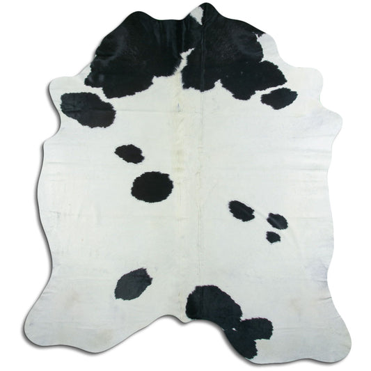 Peau de vache noire et blanche XXXL