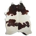 Peau de vache marron et blanche XXL