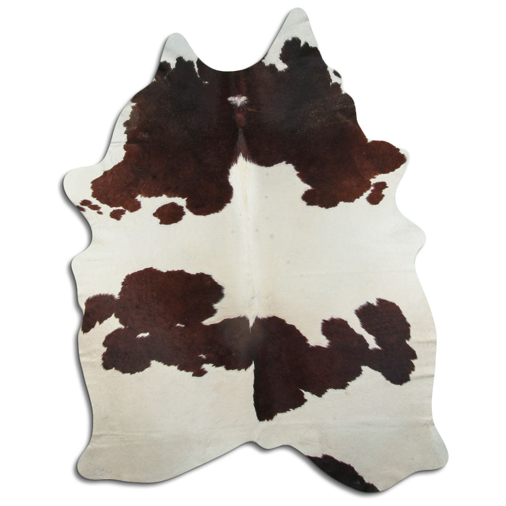 Peau de vache marron et blanche XXL