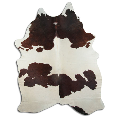 Peau de vache marron et blanche XXL