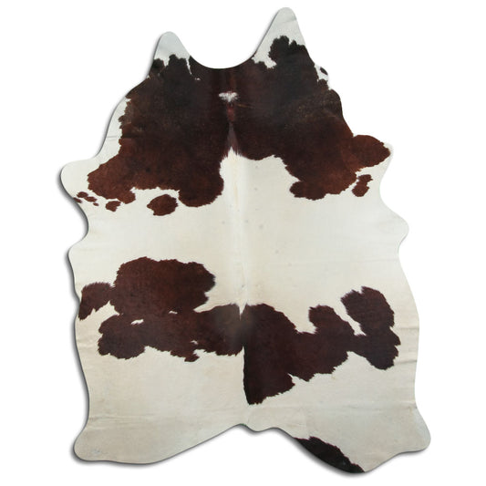 Peau de vache marron et blanche XXL