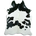 Peau de vache noire et blanche L
