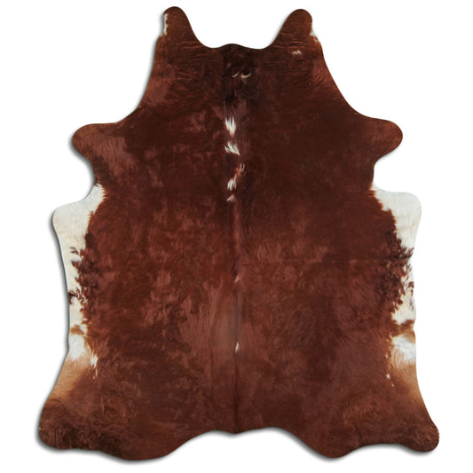 Peau de vache marron et blanche XXL