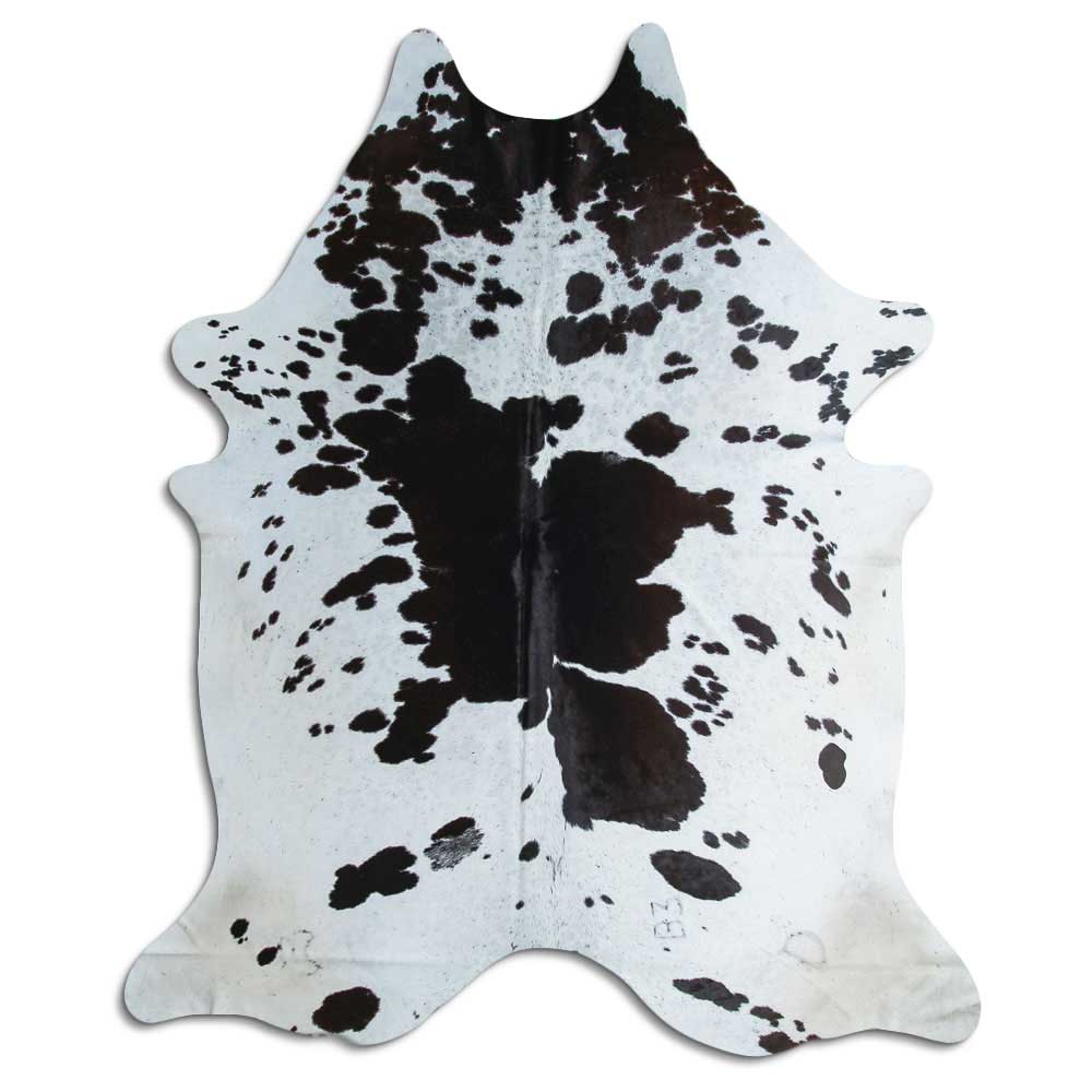 Peau de vache noire et blanche XXXL