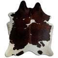 Peau de vache marron et blanche XXL