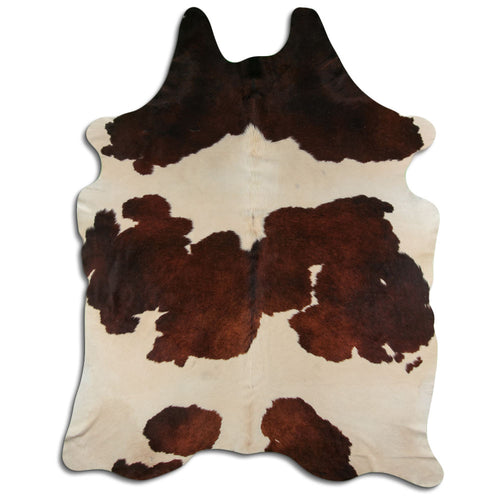 Peau de vache marron et blanche XXXL