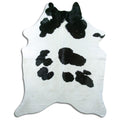 Peau de vache noire et blanche XXL