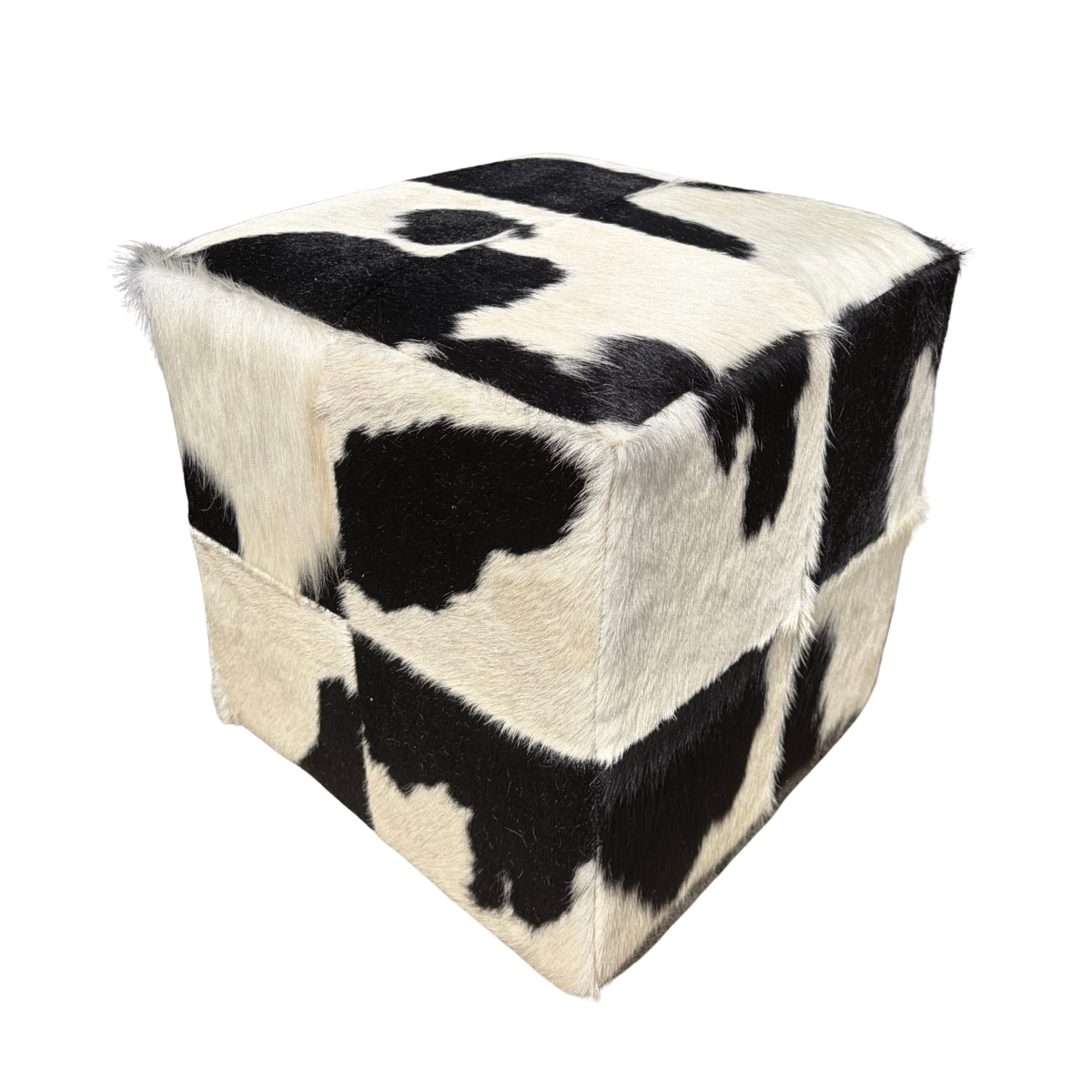 Pouf en peau de vache | plusieurs coloris disponibles