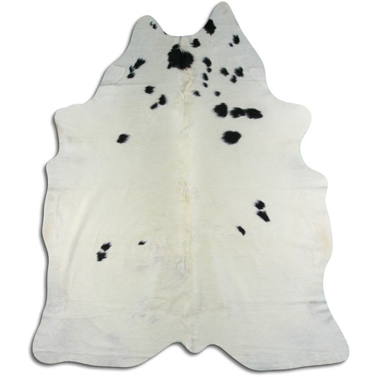 Peau de vache noire et blanche XXXL