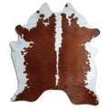 Peau de vache marron et blanche XXL
