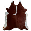 Peau de vache marron et blanche XXL