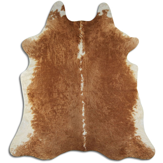 Peau de vache marron et blanche XXL