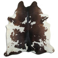 Peau de vache marron et blanche XXL