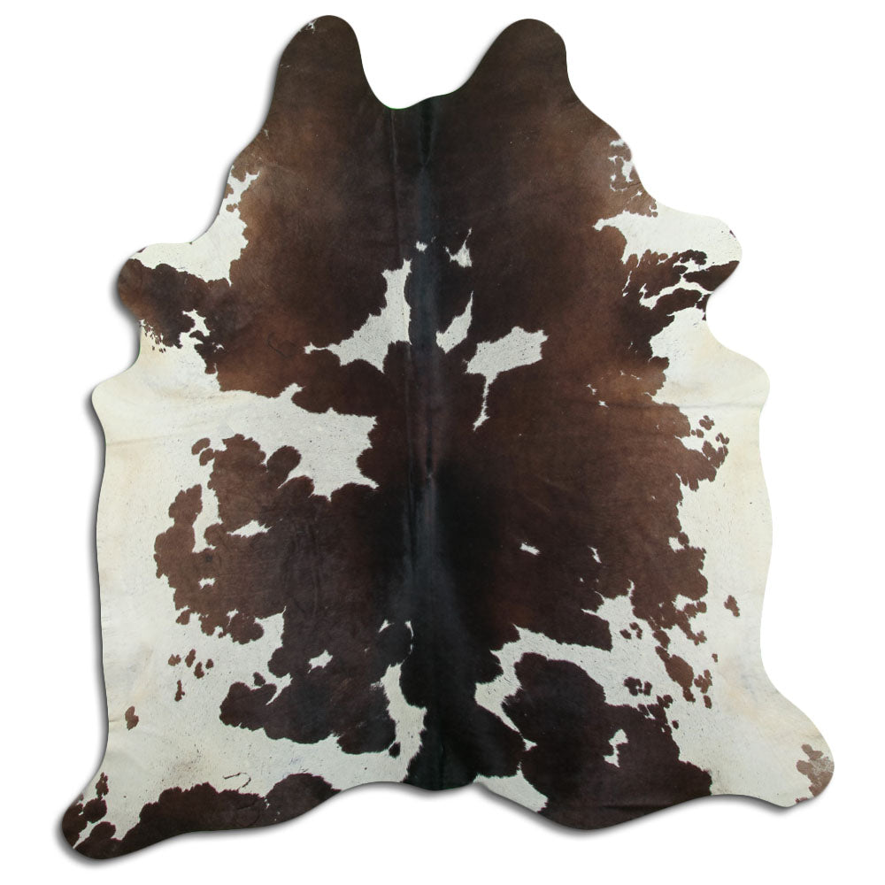 Peau de vache marron et blanche XXL
