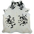 Peau de vache noire et blanche XXL