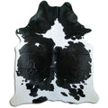 Peau de vache noire et blanche XXL
