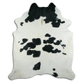 Peau de vache noire et blanche XXL
