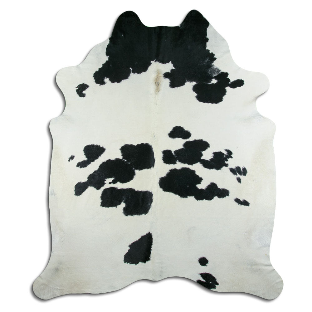 Peau de vache noire et blanche XXL