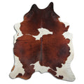 Peau de vache marron et blanche XXXL