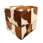 Pouf en peau de vache | plusieurs coloris disponibles