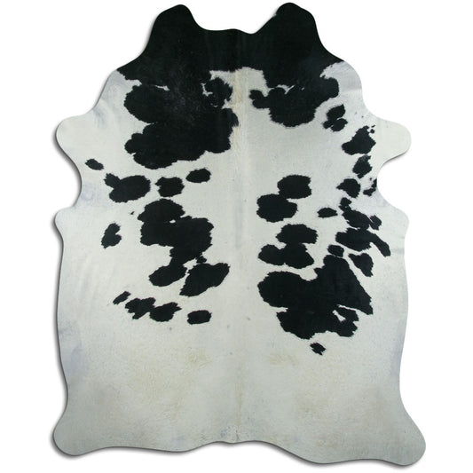 Peau de vache noire et blanche XXXL