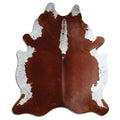 Peau de vache marron et blanche XXL