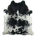 Peau de vache noire et blanche XXL