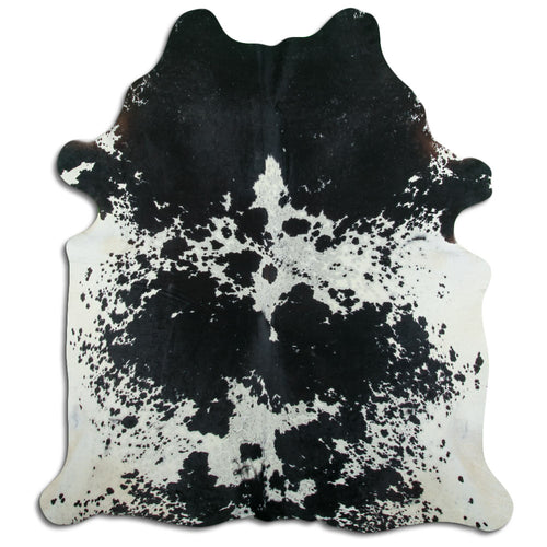 Peau de vache noire et blanche XXL
