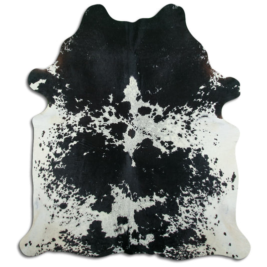 Peau de vache noire et blanche XXL