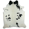 Peau de vache noire et blanche XXXL
