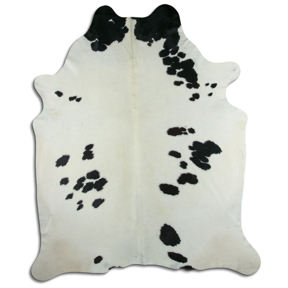 Peau de vache noire et blanche XXXL