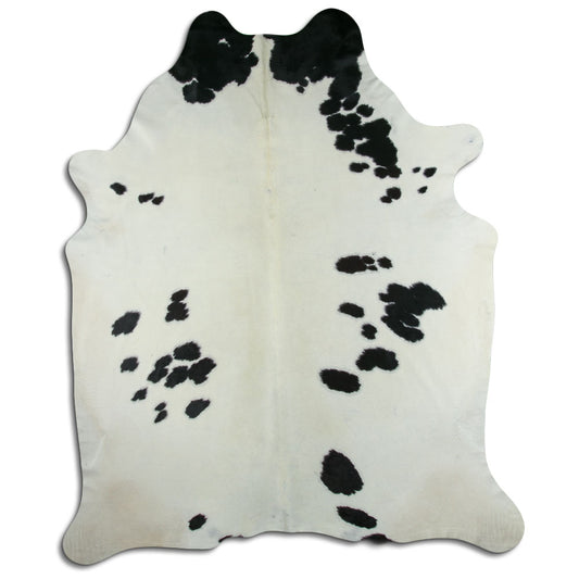 Peau de vache noire et blanche XXXL