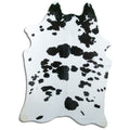 Peau de vache noire et blanche XXL