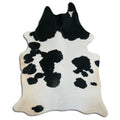 Peau de vache noire et blanche XXL
